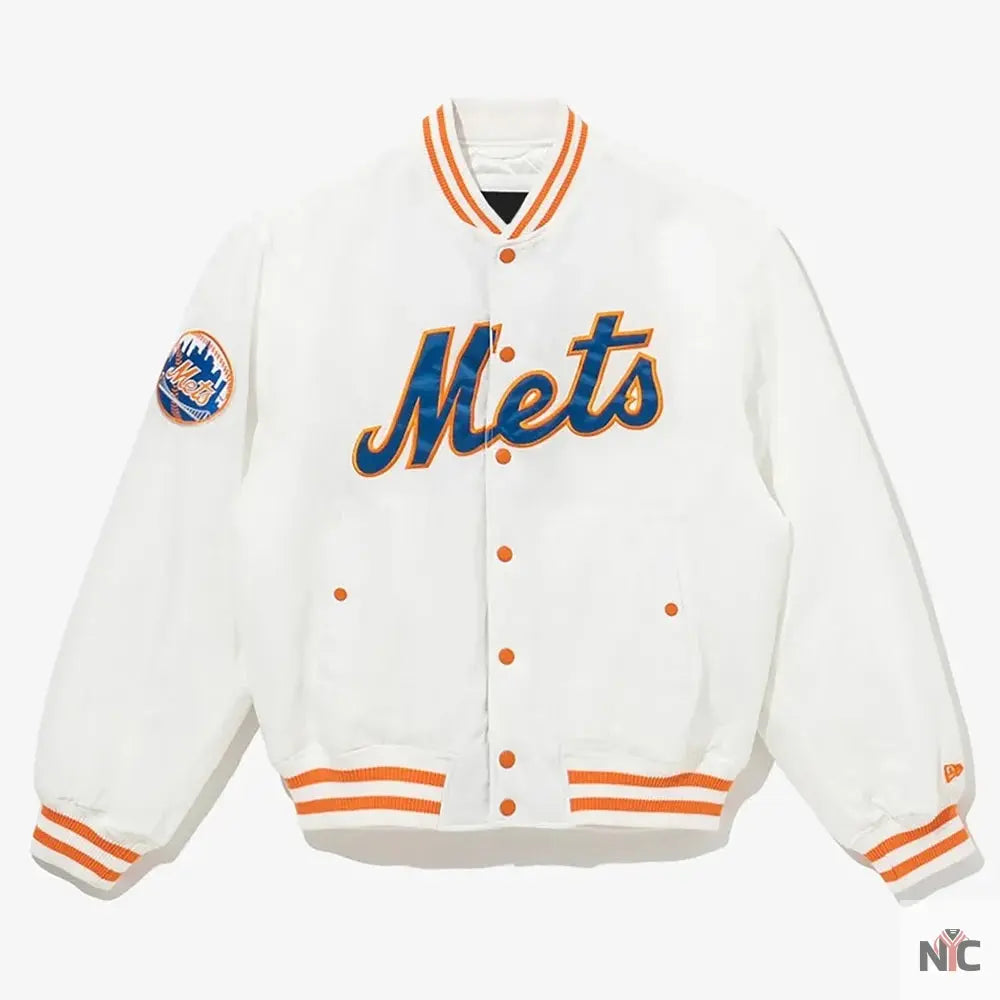 Cooperstown New York Mets Chrome Jacket Clanton Jacket