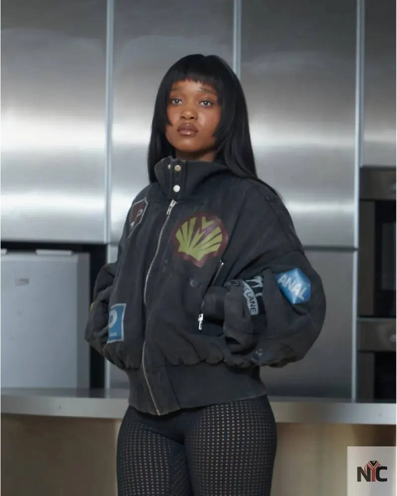 Crash Bomber Black Clanton Jacket