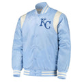 Cream Kansas City Royals Varsity Satin Jacket WorthVee