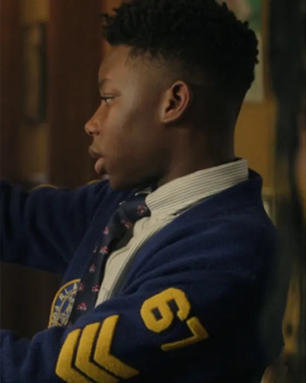 Cross S02 Navy Blue Varsity Cardigan