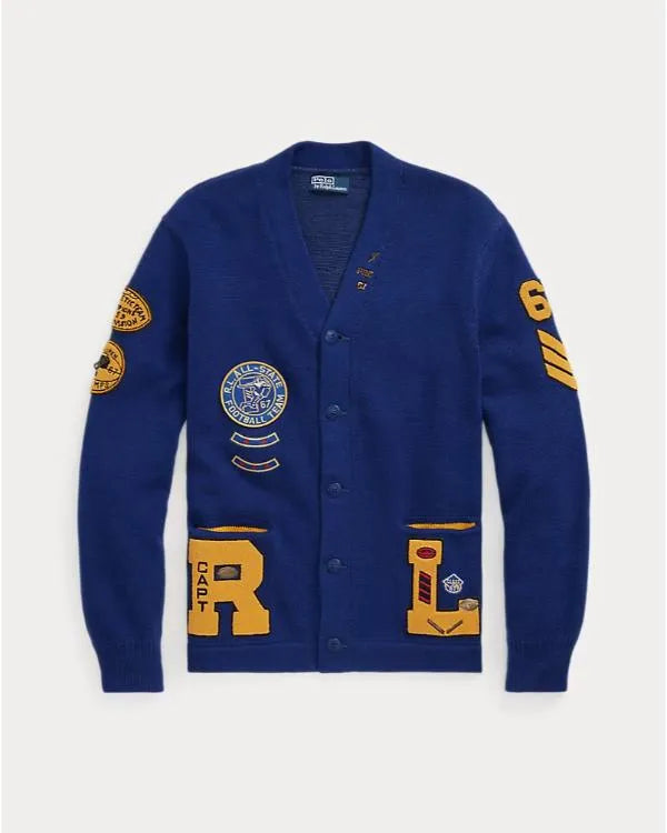 Cross S02 Navy Blue Varsity Cardigan