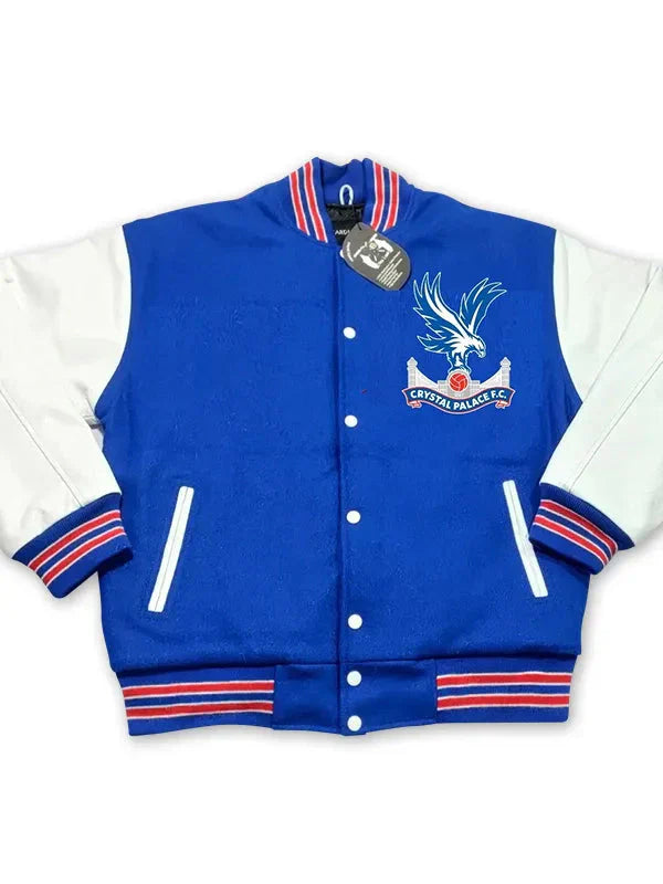 Crystal Palace F.C. Blue Wool Varsity Jacket Clanton Jacket