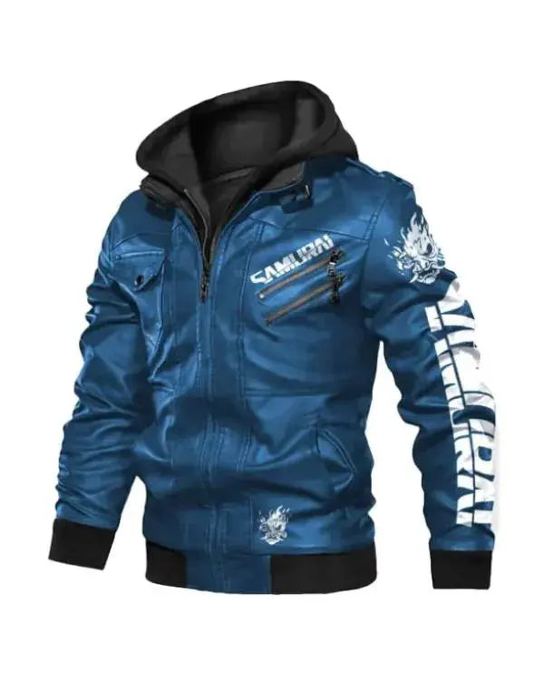 Cyberpunk 2077 Blue Samurai Jacket WorthVee