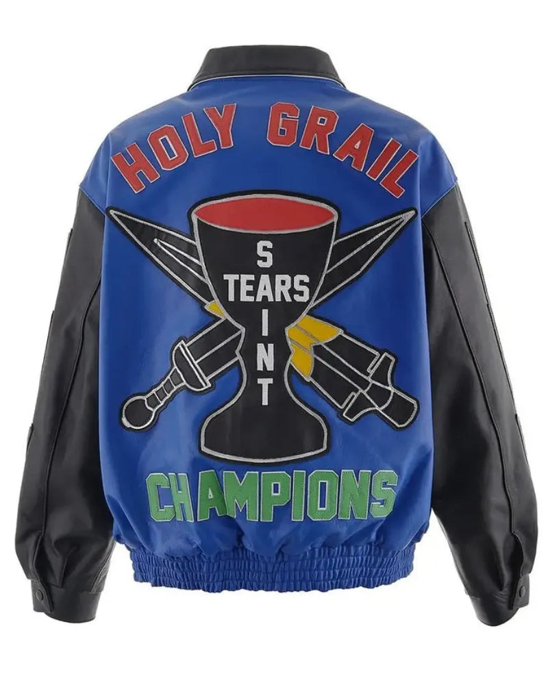 DENIM TEARS x SAINT Mxxxxxx HOLY GRAIL Varsity Jacket