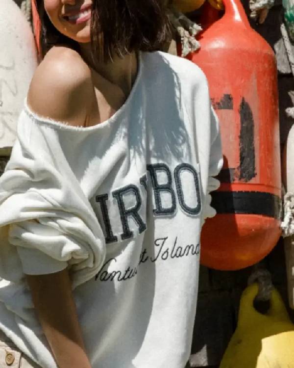 Dairy Boy Cut Off Nantucket Island Crewneck Sweatshirt Clanton Jacket