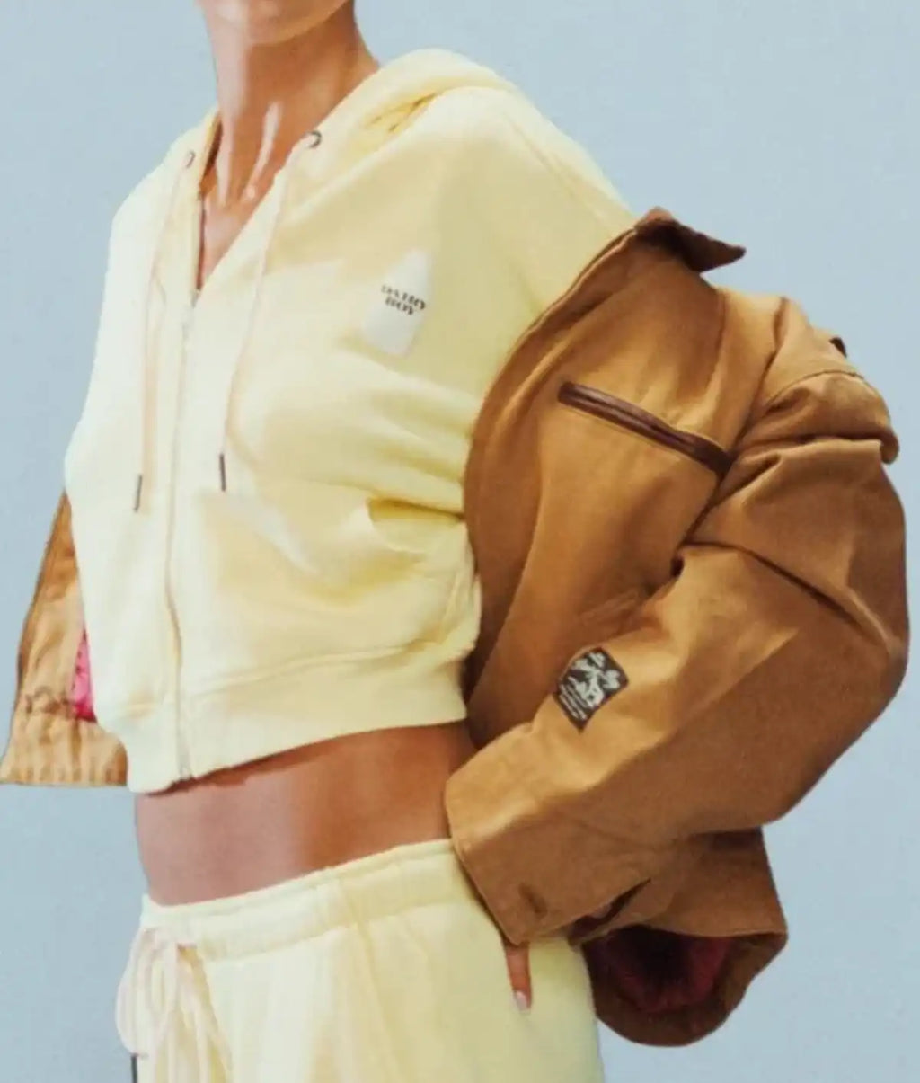 Dairy Boy Milk Bottle Cropped Hoodie