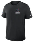 Dallas Cowboys Black 2025 Crucial Catch Dri-Fit T-Shirt USA Jackets