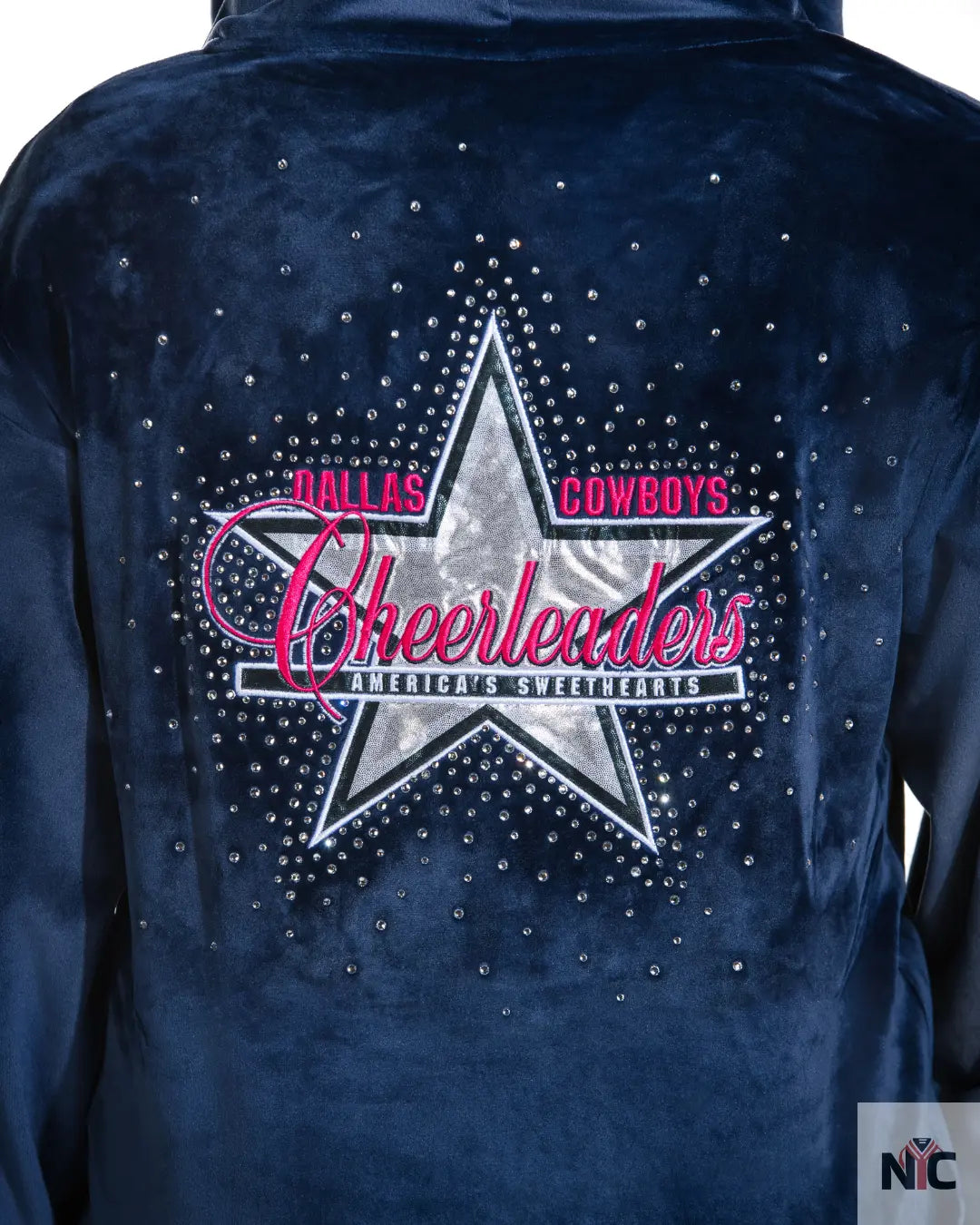 Dallas Cowboys Cheerleader Navy Blue Hoodie Clanton Jacket