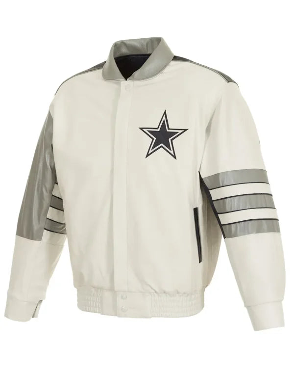 Dallas Cowboys Colorblock Leather Jacket