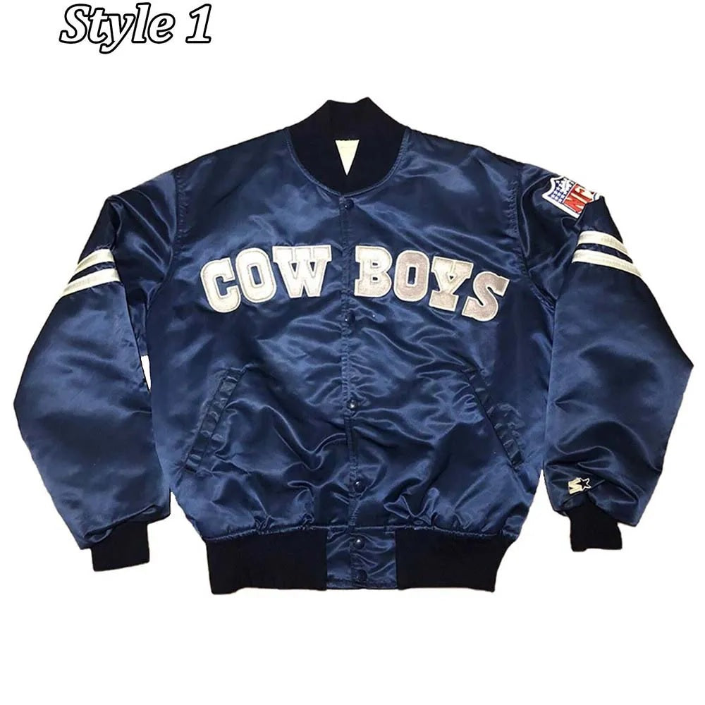 Dallas Cowboys 1990’s Satin Navy Jacket WorthVee