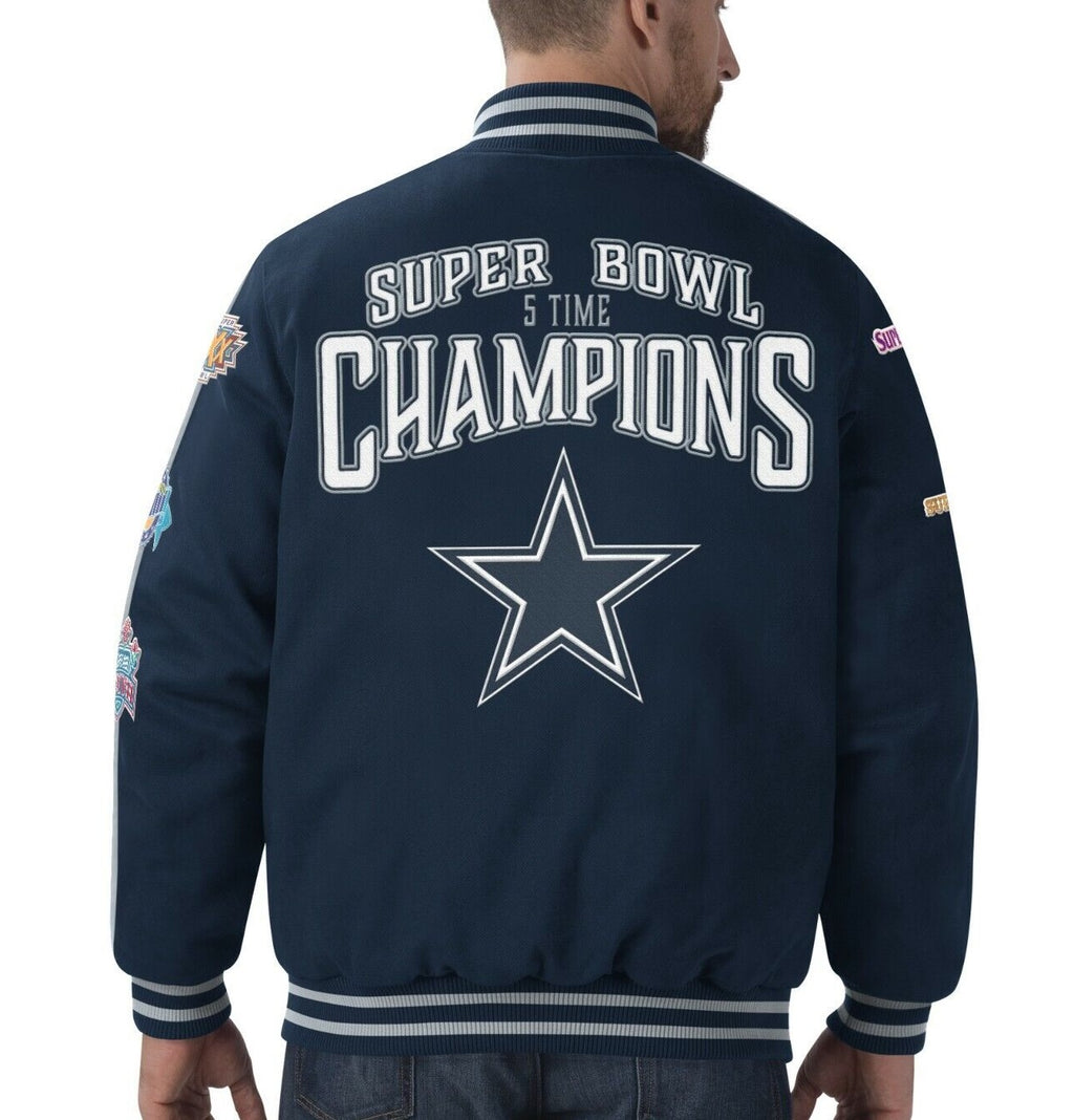 Dallas Cowboys 5 Time Super Bowl Champion Jacket WorthVee