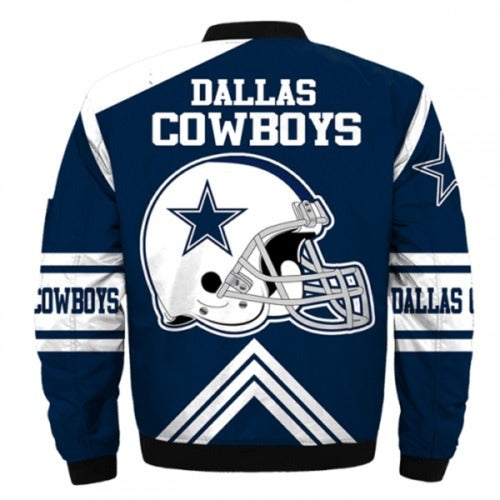 Dallas Cowboys Blue Bomber Jacket WorthVee