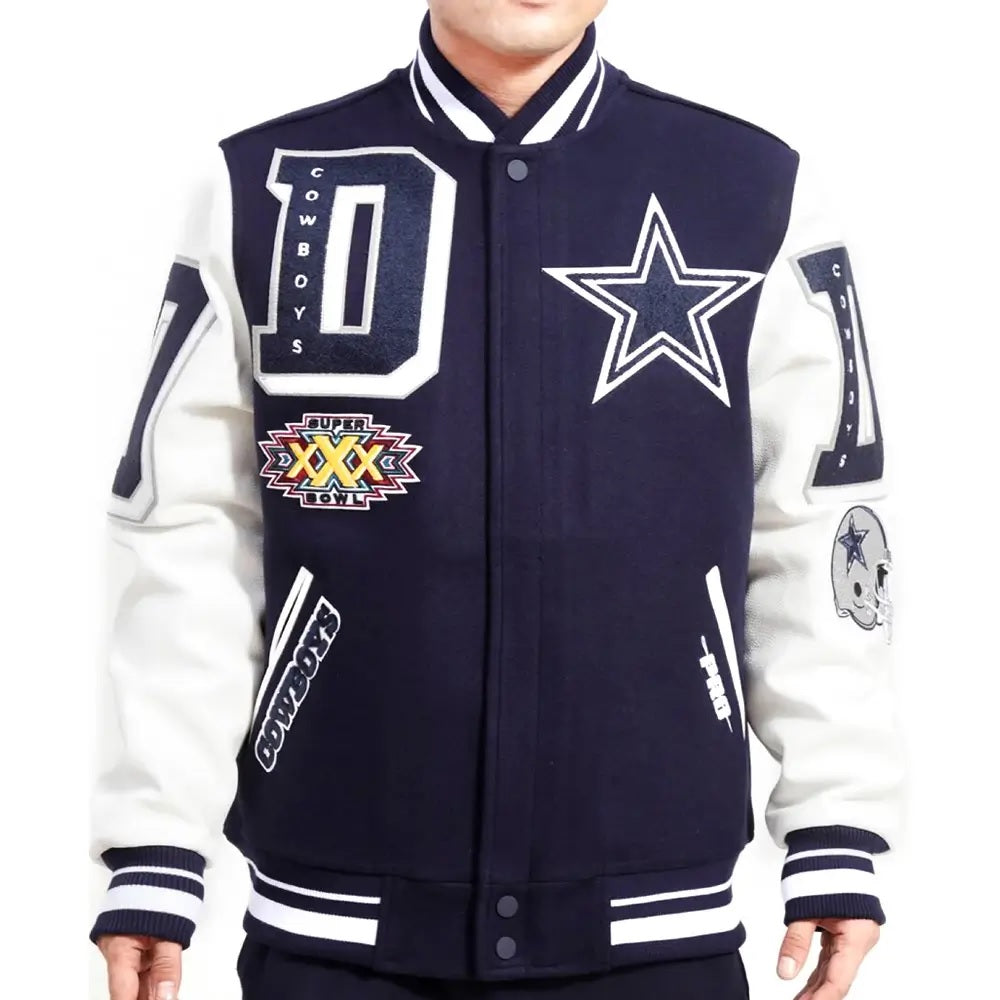 Dallas Cowboys Football Team Players Varsity Jacket WorthVee