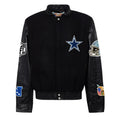 Dallas Cowboys Jeff Hamilton Wool And Leather Varsity Jacket WorthVee
