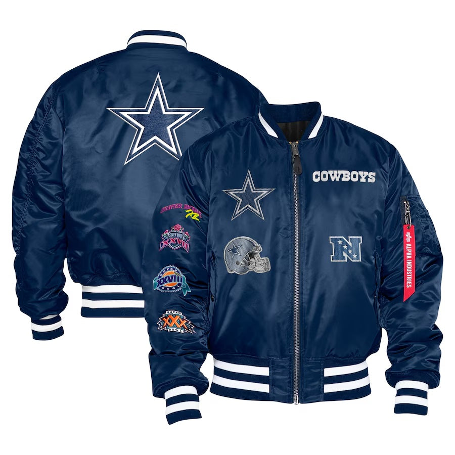 Dallas Cowboys Ma-1 Bomber Jacket WorthVee