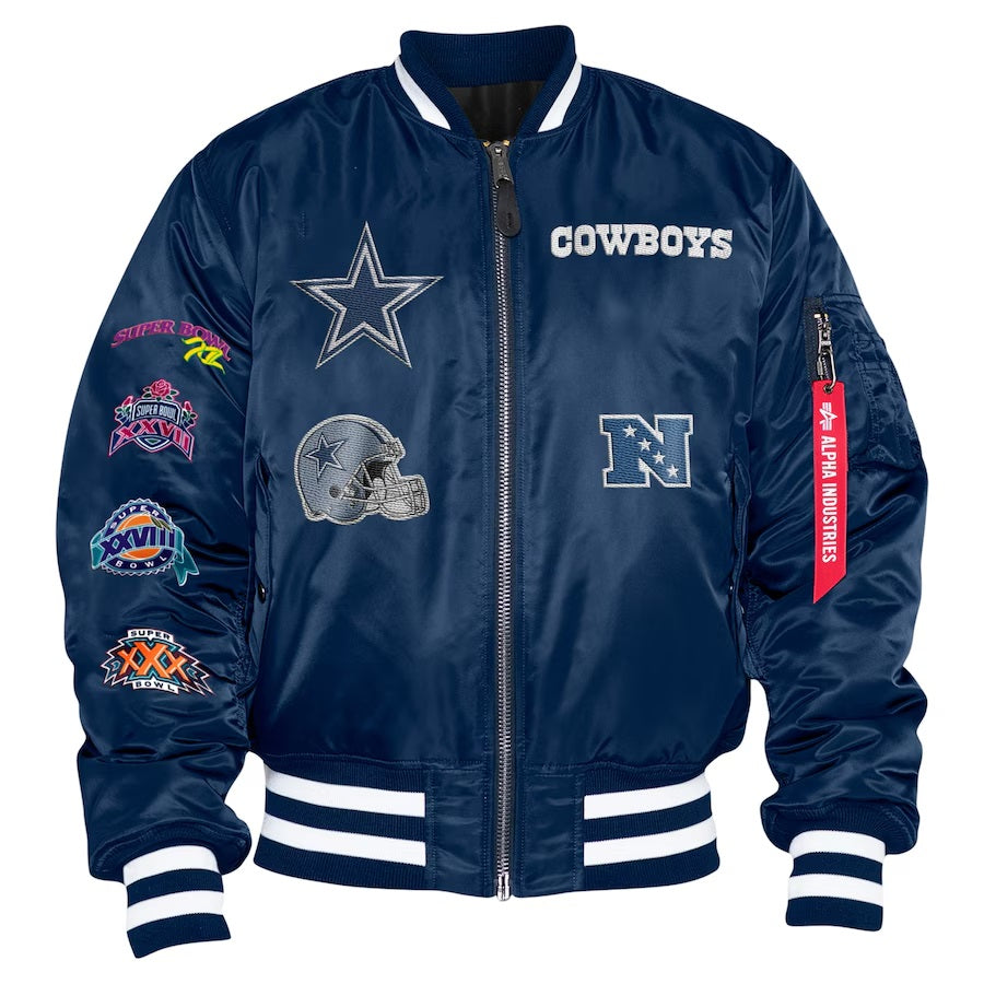 Dallas Cowboys Ma-1 Bomber Jacket WorthVee