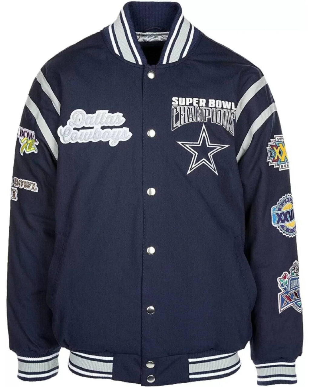 Dallas Cowboys Super Bowl 5X Champions Jacket WorthVee