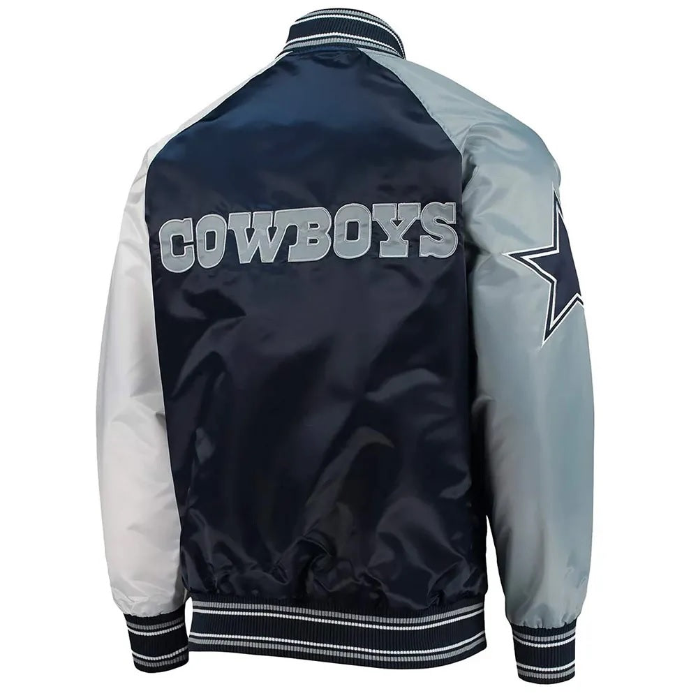 Dallas Cowboys The Reliever Varsity Satin Jacket WorthVee