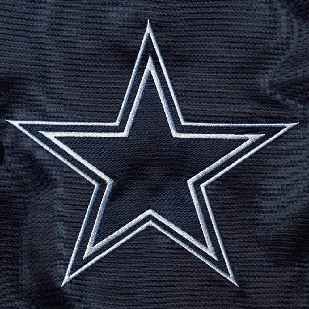 Dallas Cowboys The Reliever Varsity Satin Jacket WorthVee