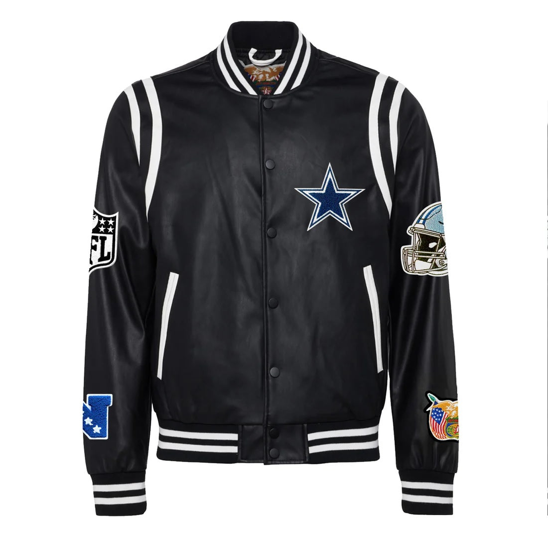 Dallas Cowboys Vegan Leather Jacket WorthVee