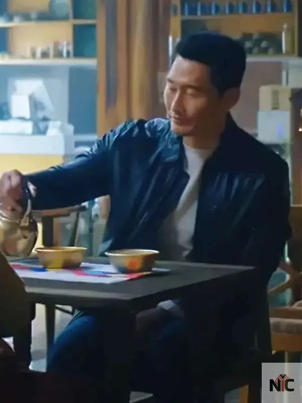 Daniel Dae Kim Butterfly Black Leather Jacket Clanton Jacket