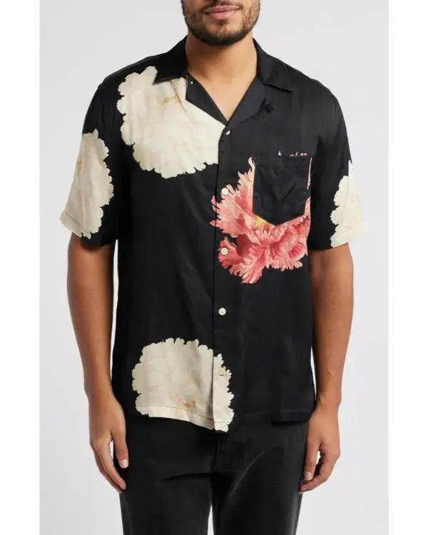 Days of Our Lives 2025 Thaao Penghlis Floral Black Shirt WorthVee