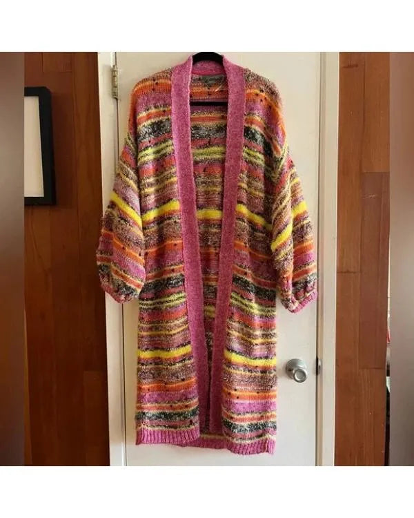 Days of Our Lives 2026 Eileen Davidson Striped Knit Cardigan