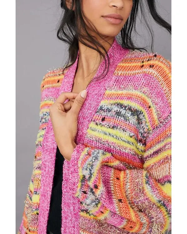 Days of Our Lives 2026 Eileen Davidson Striped Knit Cardigan