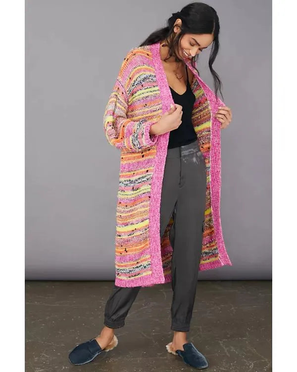 Days of Our Lives 2026 Eileen Davidson Striped Knit Cardigan