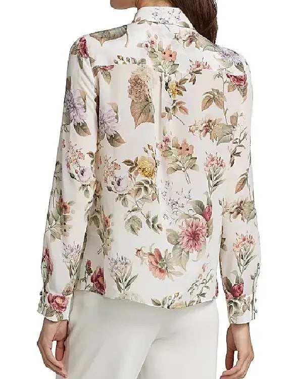 Days of Our Lives Gwen Rizczech White Floral Print Shirt