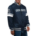 Home Game Dallas Cowboys Navy Satin Jacket WorthVee