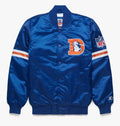 Denver Broncos Satin Varsity Jacketq