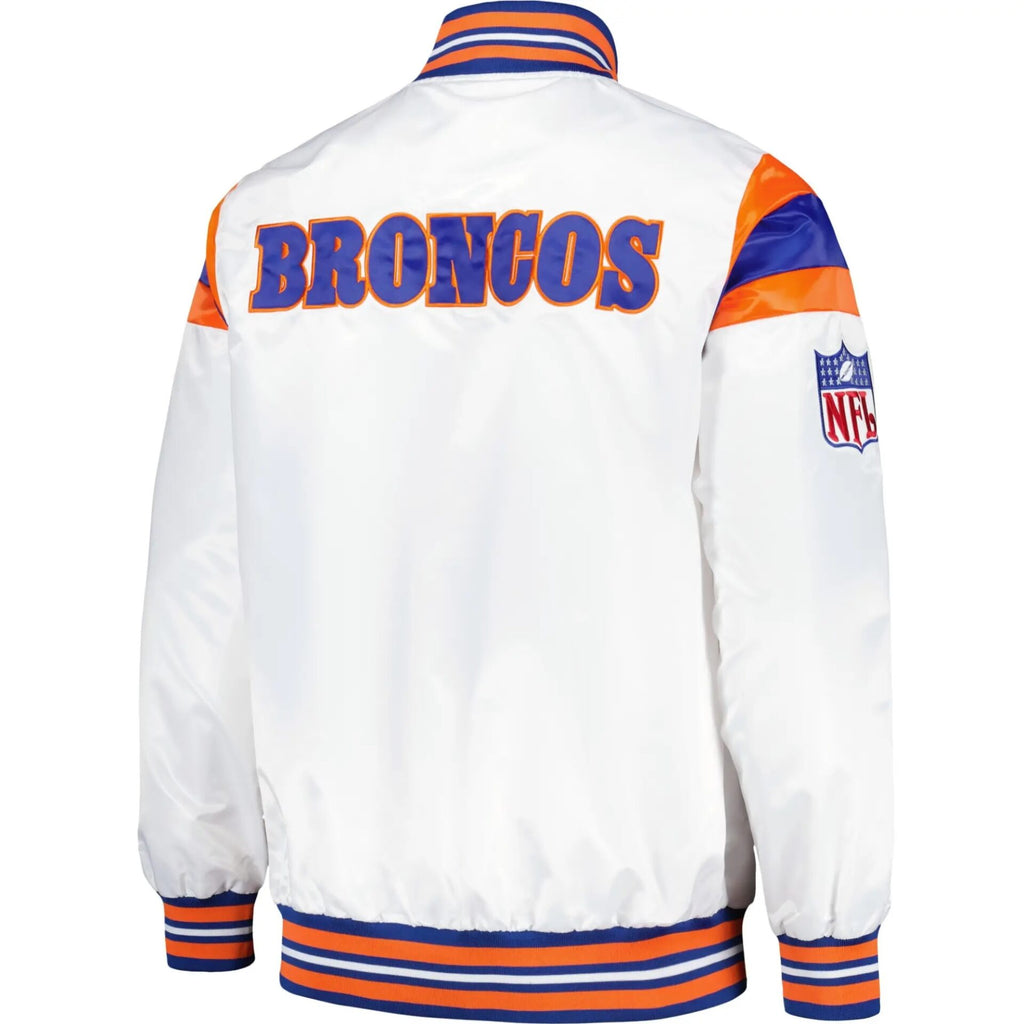 Denver Broncos Vintage Satin Varsity Jacket WorthVee