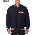 Denver Broncos Wool Varsity Blue Jacket WorthVee