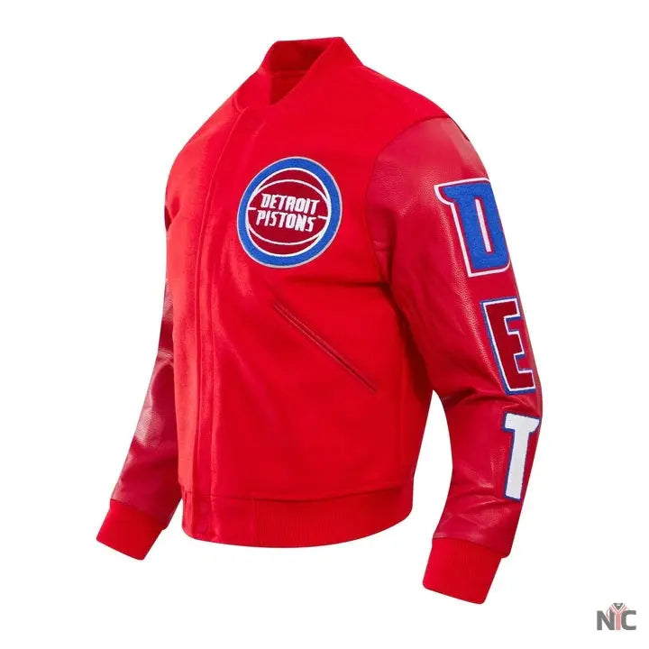 Detroit Pistons Classic Wool Varsity Jacket Clanton Jacket