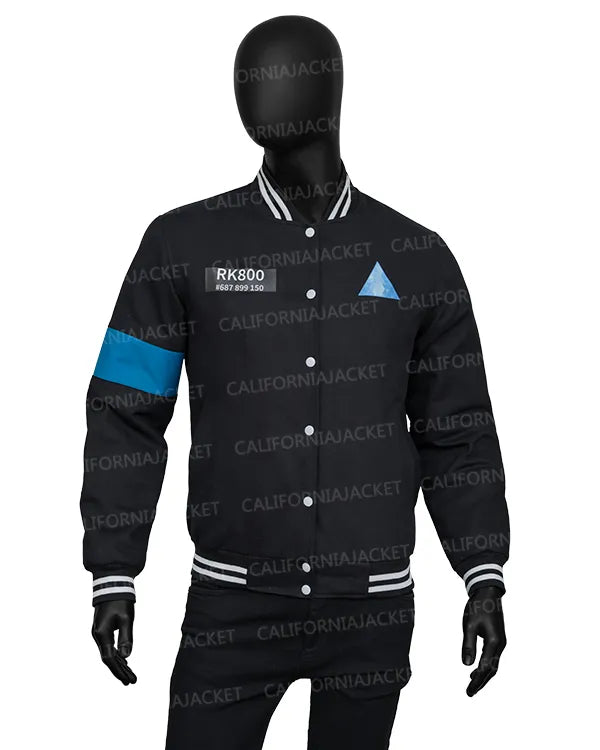Detroit Become Human Connor RK800 Varsity Jacket