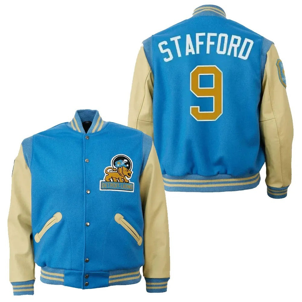 Detroit Lions 9 Matthew Stafford Jacket WorthVee