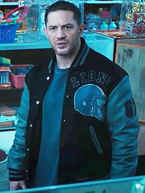 Detroit Lions Eddie Brock Venom 2 Varsity Jacket