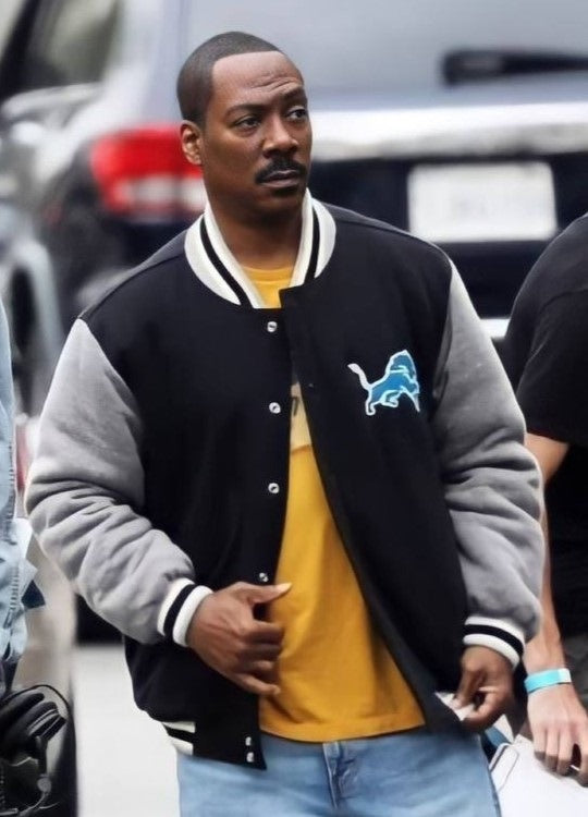 Detroit Lions Eddie Murphy Beverly Hills Cop 4 Jacket WorthVee