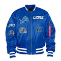 Detroit Lions Ma-1 Bomber Jacket WorthVee