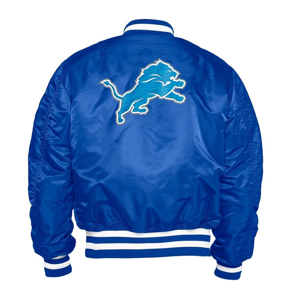 Detroit Lions Ma-1 Bomber Jacket WorthVee