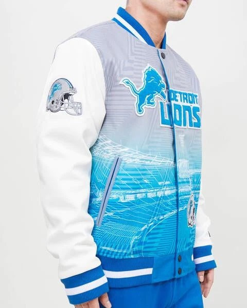 Detroit Lions Remix Wool Varsity Jacket WorthVee