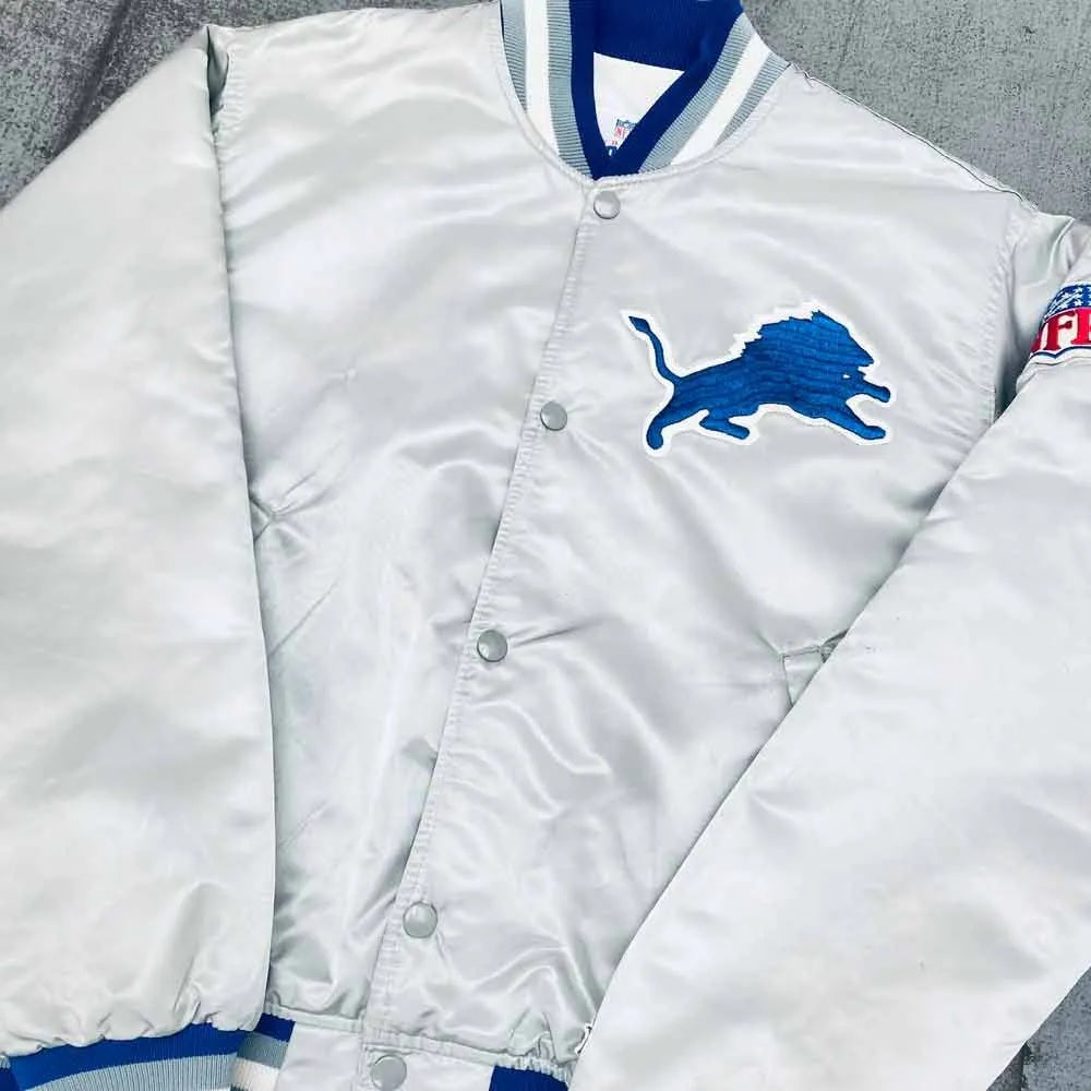 Detroit Lions Satin Jacket WorthVee