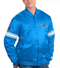 Detroit Lions Striped Satin Jacket WorthVee
