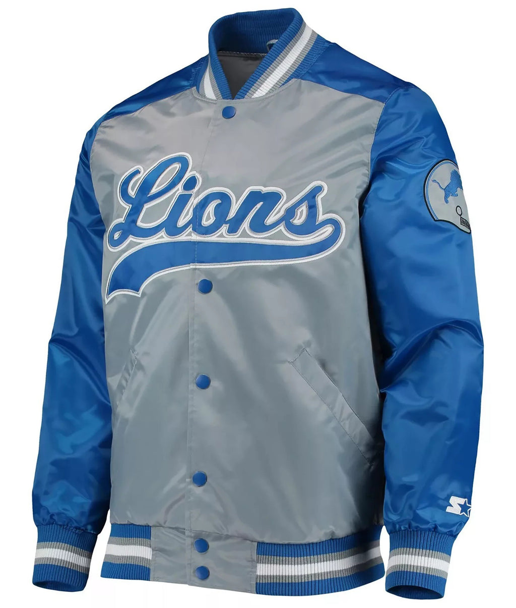Detroit Lions The Tradition II Satin Jacket WorthVee