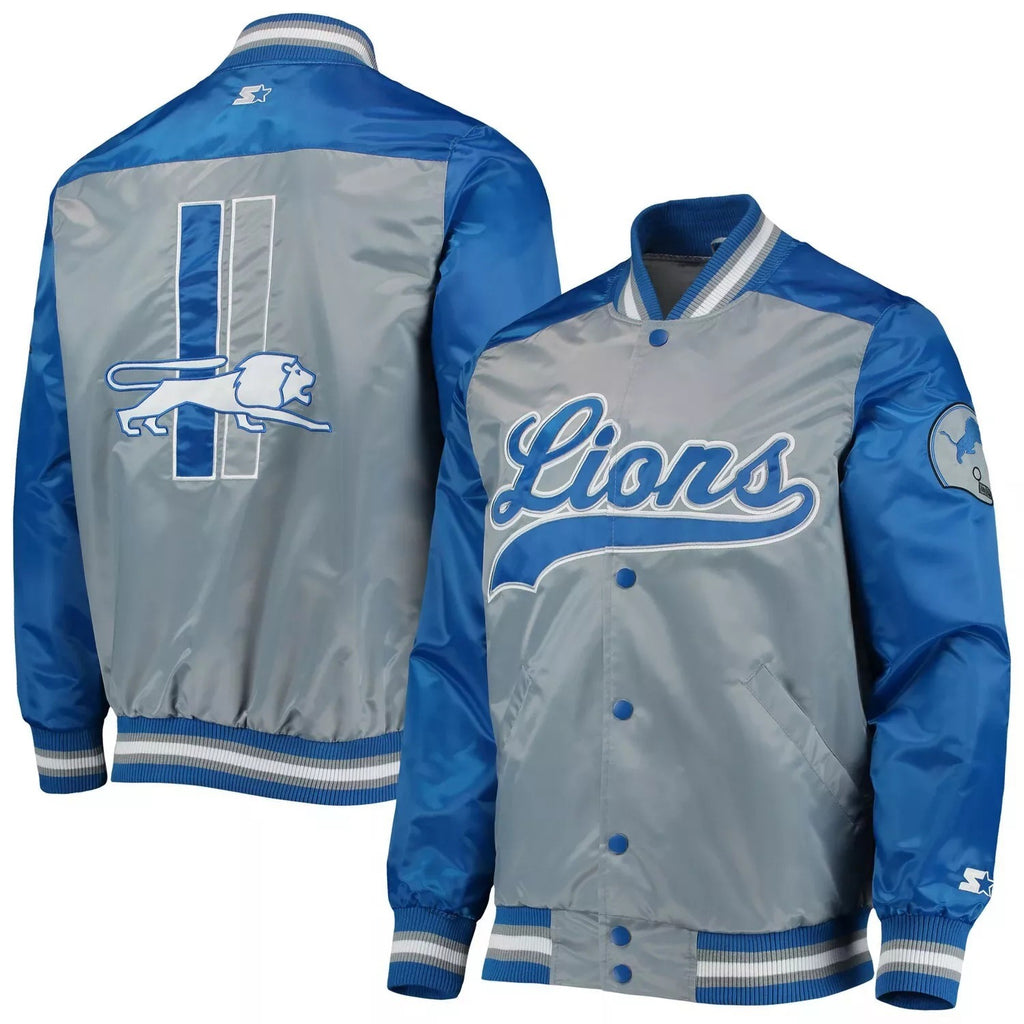 Detroit Lions The Tradition II Satin Jacket WorthVee