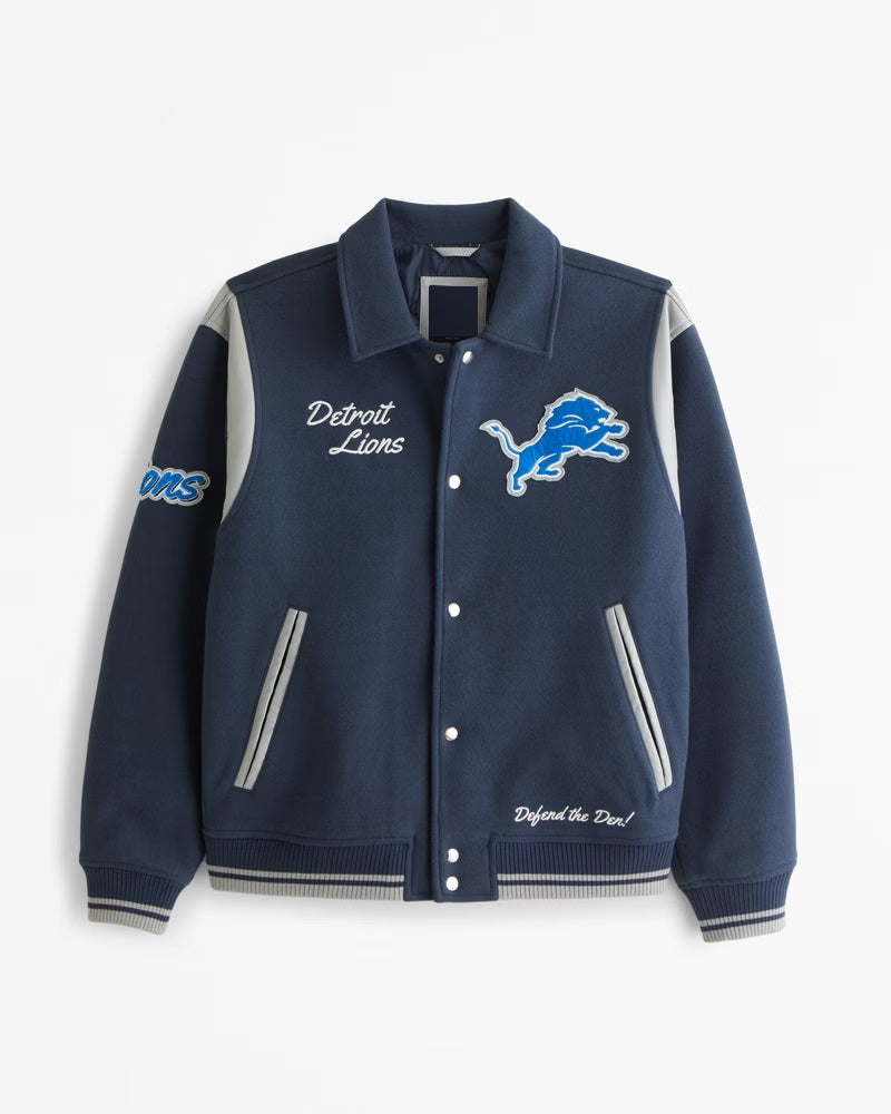 Detroit Lions Varsity Bomber Jacket WorthVee