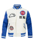 Detroit Pistons Pro Standard Modern Varsity Jacket WorthVee