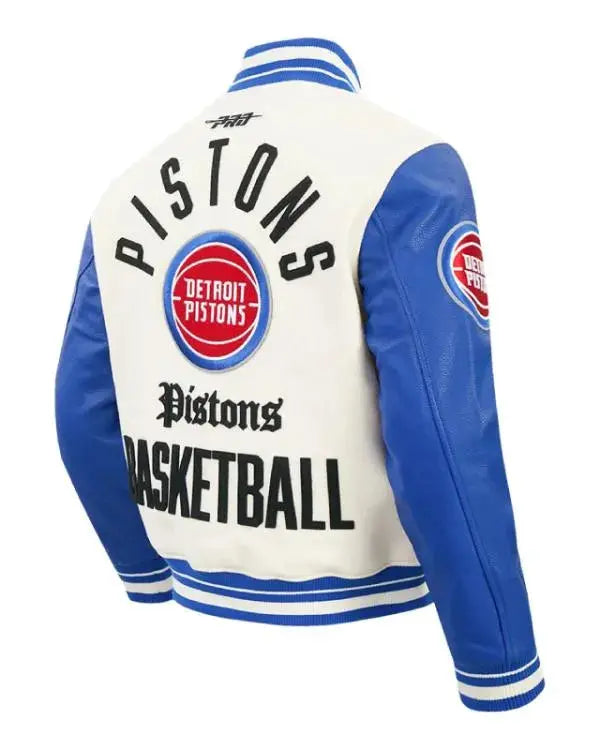 Detroit Pistons Pro Standard Modern Varsity Jacket WorthVee