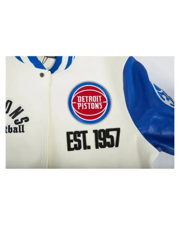 Detroit Pistons Pro Standard Modern Varsity Jacket WorthVee